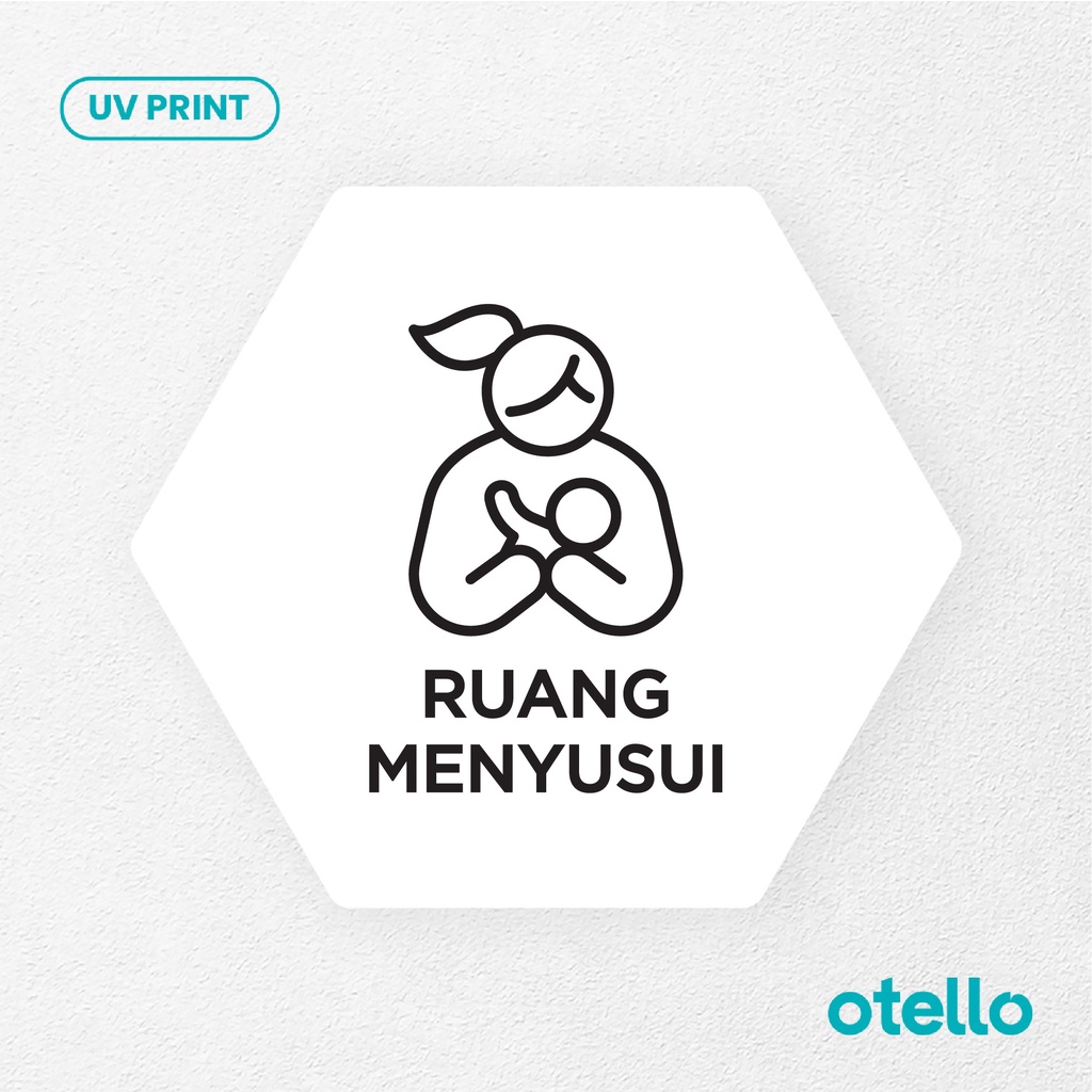 Ruang Menyusui Signage Board Akrilik Tempel Dinding Papan Acrylic Restoran Dinding Petunjuk Toko Cafe