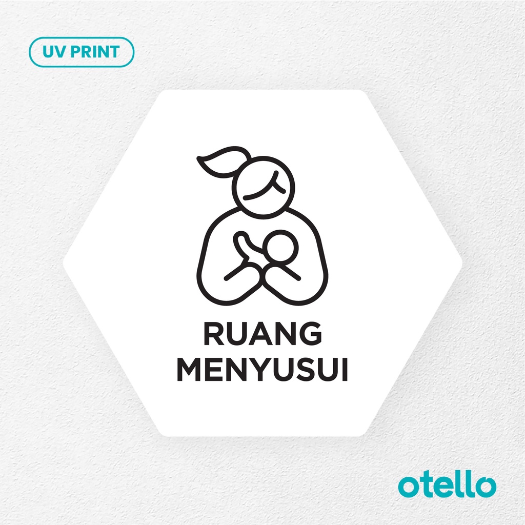 Ruang Menyusui Signage Board Akrilik Tempel Dinding Papan Acrylic Restoran Dinding Petunjuk Toko Cafe