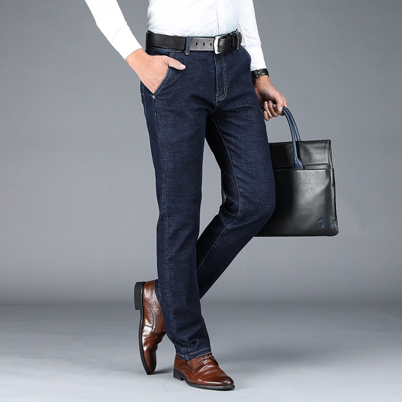 Celana Panjang Jeans Casual Pria Model High Waist Straight Celana Panjang Jeans Casual Pria Model High Waist Straight