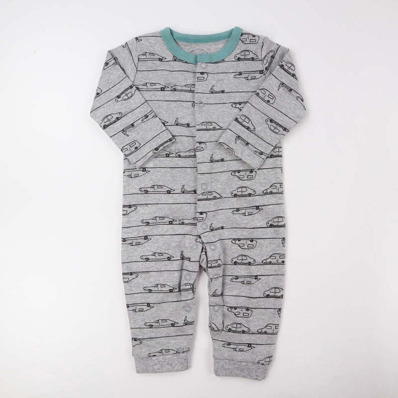 BABY K2 - Sleepsuit Buka Kaki isi 3 pcs Motif Car