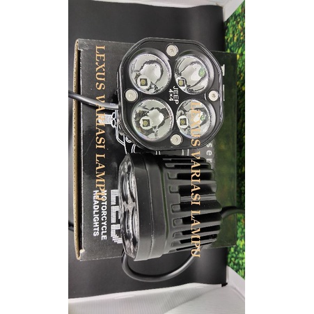 Lampu Tembak Led Cree spotlight L4Z 40 watt sepasang+lensa kuning