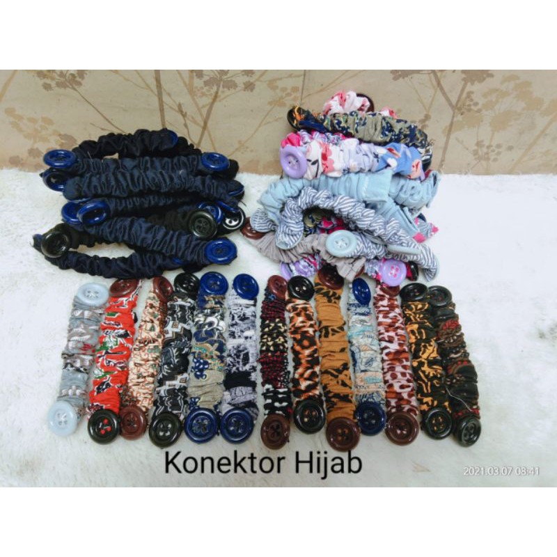 grosir konektor hijab /konektor hijab /konektor hijab kancing /penghubung masker