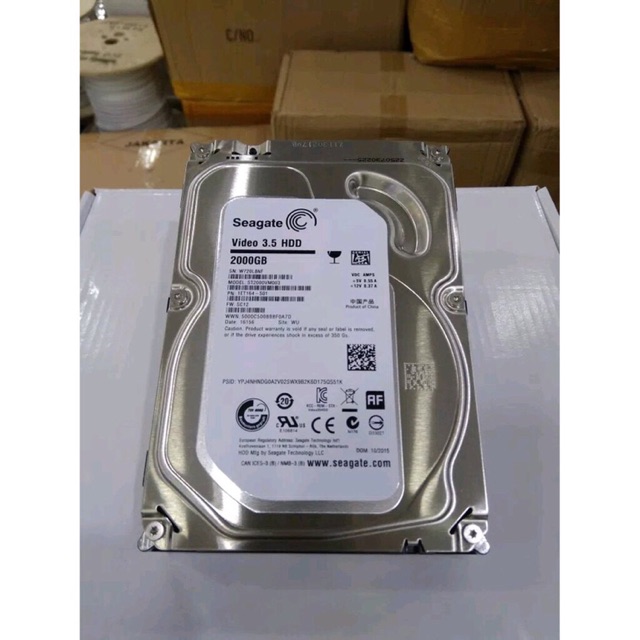 Hardisk HDD 2TB 2000GB Seagate Video Garansi 1 tahun HARD DISK PC INTERNAL KOMPUTER CCTV