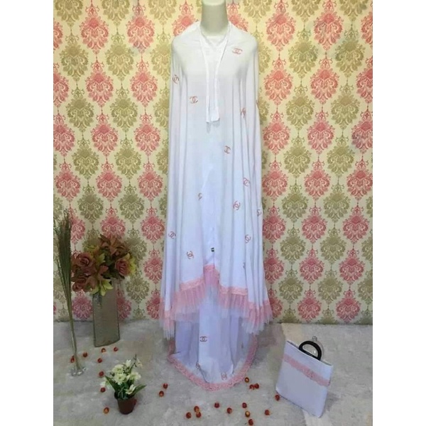 MUKENA DEWASA CHANEL OMBRE MUKENAH/ MUKENA MURAH/ MUKENA JUMBO/ MUKENA PRADA MELATI/ MUKENA BORDIR M