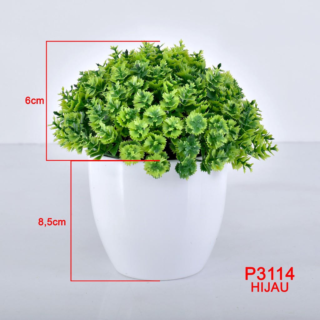 COD / TL88 POT TANAMAN  BUNGA HIAS DEKORASI RUANGAN BUNGA PLASTIK HIAS P3114-2