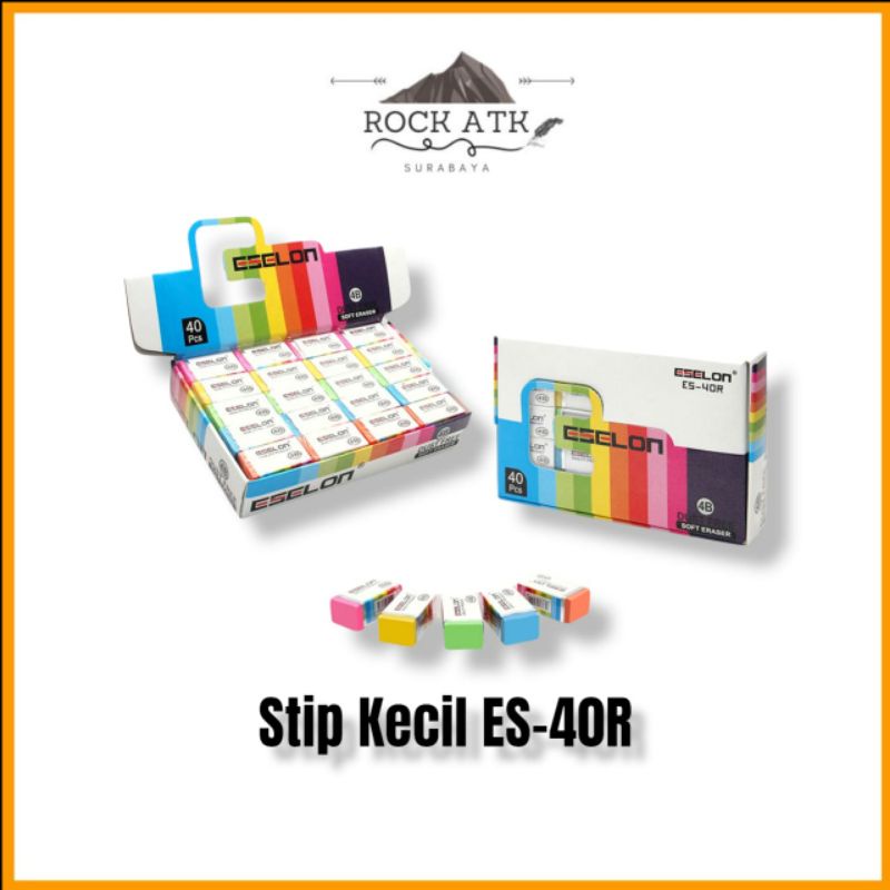 

Eselon Penghapus Size KECIL ES-40 (1pcs) - Setip Stip Putih Warna Hitam