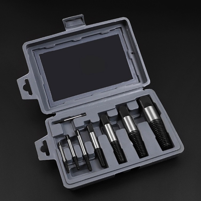 Set Mata Bor Ekstraktor Sekrup Bahan Metal