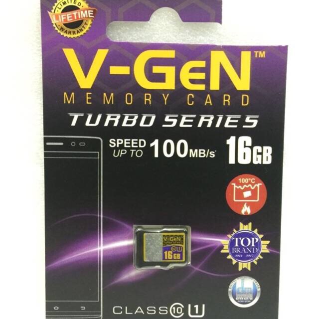 MEMORI vGEN MICRO SD CARD ORIGINAL V-GEN  SPEED 100MB/s CLASS10 TURBO SERIES 8G/16GB/32GB/64GB/128GB