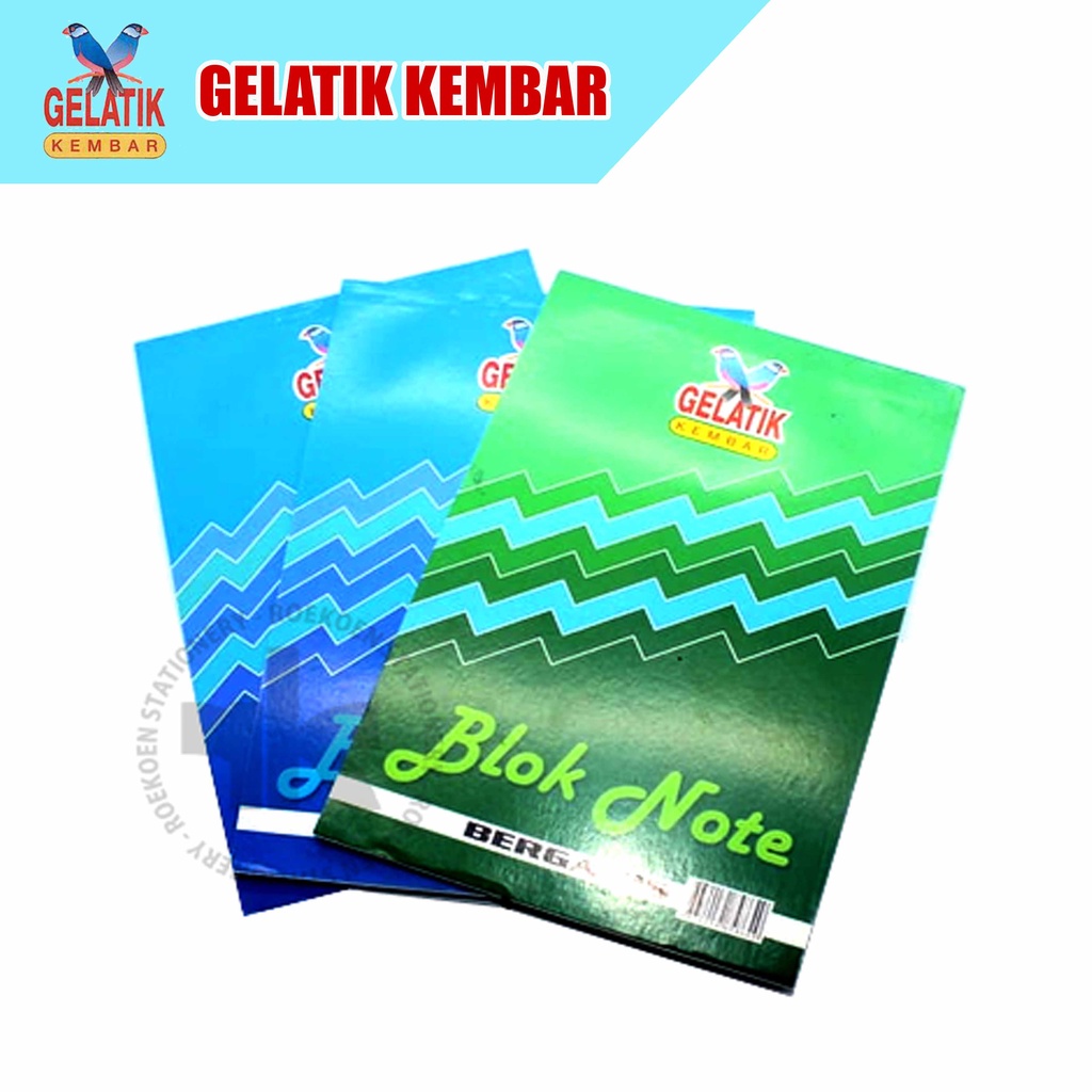 

Gelatik Kembar Blocknote Garis - Besar 210x140mm (50 lbr)