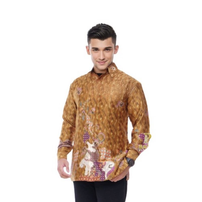 Batik Semi Sutra Pria Lengan Panjang / Kemeja Batik Pria / Batik Pria / Atasan Batik / Kemeja Batik Pria Lengan Panjang / Batik Pria Lengan Panjang Premium / Batik Pria Lengan Panjang Modern / Baju Kemeja Batik Pria / Batik Sutra Pria Lengan Panjang