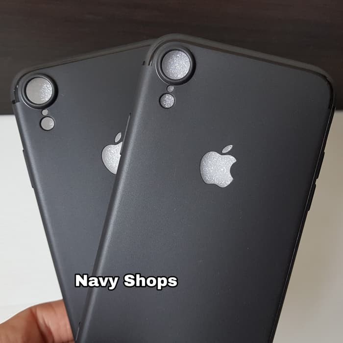 Case IPHONE 6 / 6 plus / 7 / 7 plus / Iphone X / Xr / XS MAX - Softcase THIN Black MATTE Logo Apple