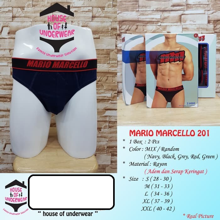 CELANA DALAM PRIA CD MARIO MARCELLO MM 1001 ISI 2