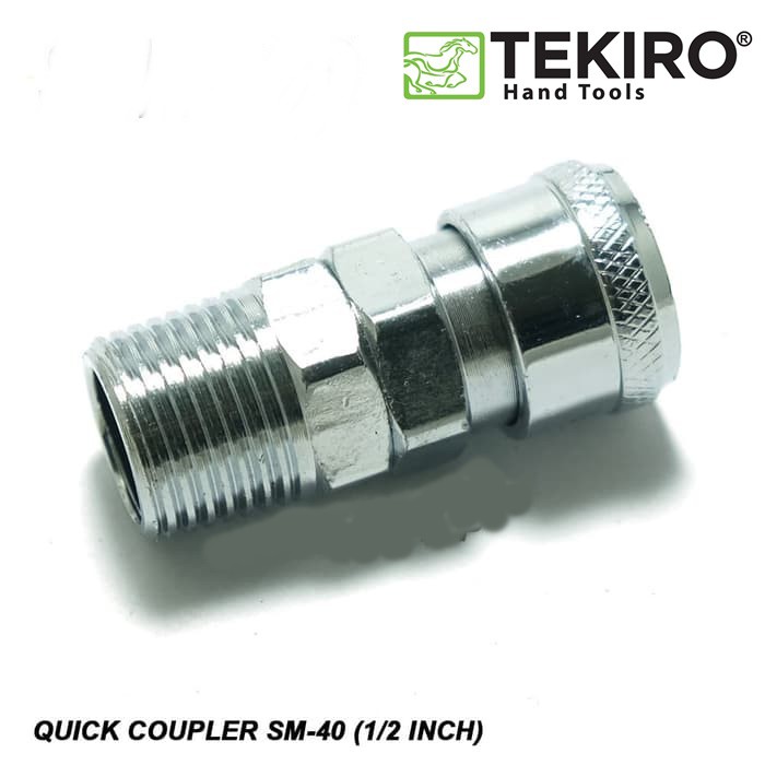 Tekiro Quick Coupler Two Touch 40 SM / Fitting / Sambungan Angin / Nepel Angin