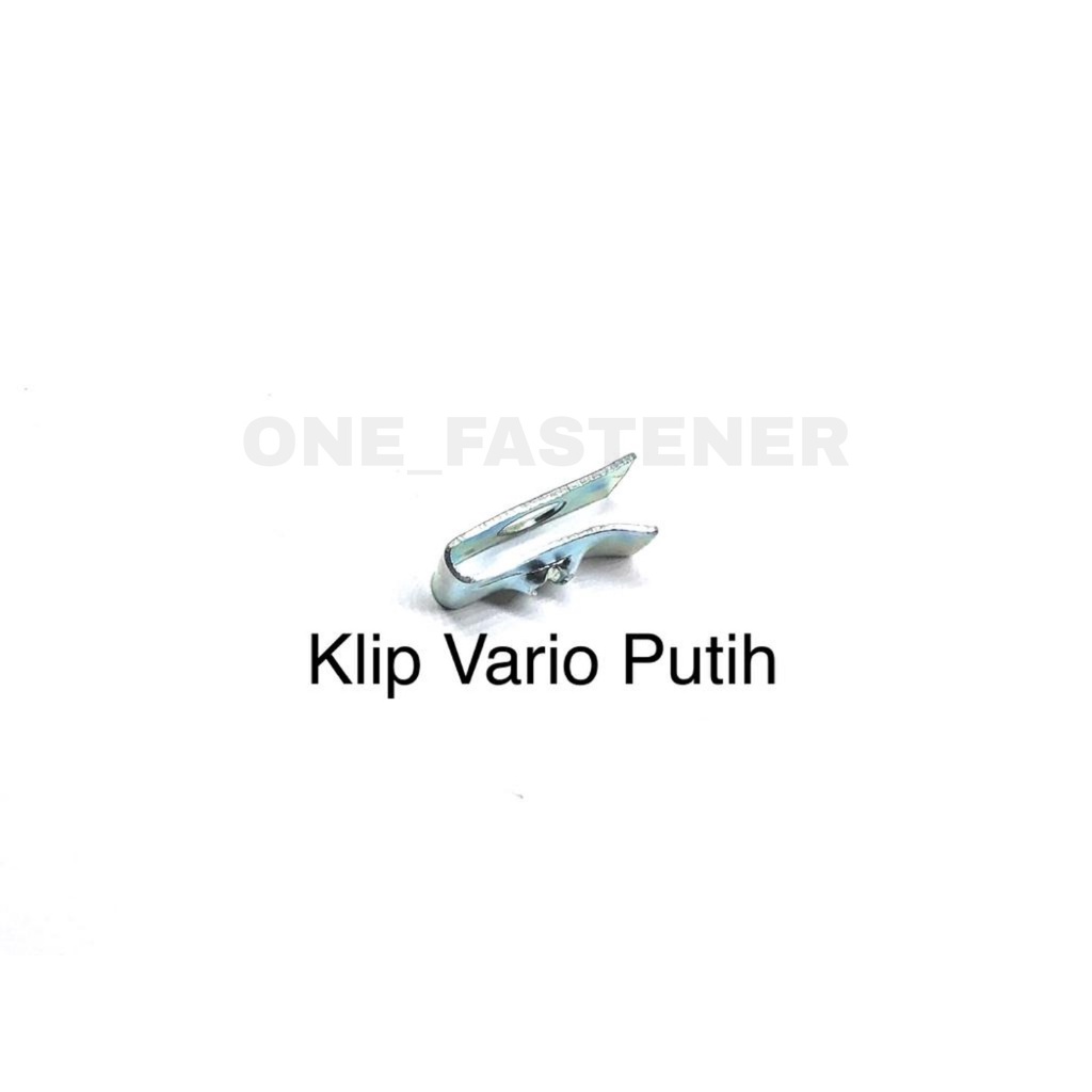 100 pcs Klip Vario Only Putih batok beat honda matic ulir cacing kasar