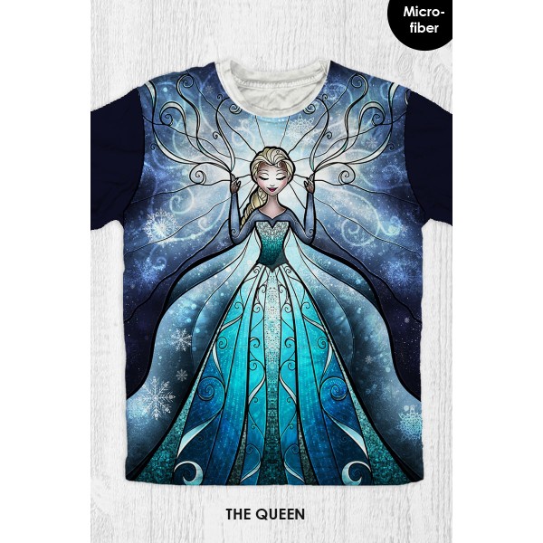 Baju Kaos Anak & Dewasa Frozen - Elsa Queen