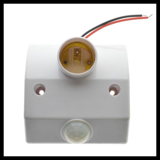 Mayitr Fitting Lampu Bohlam Socket E27 dengan Infrared Motion Sensor 60W - PIR-E27DZ-FX