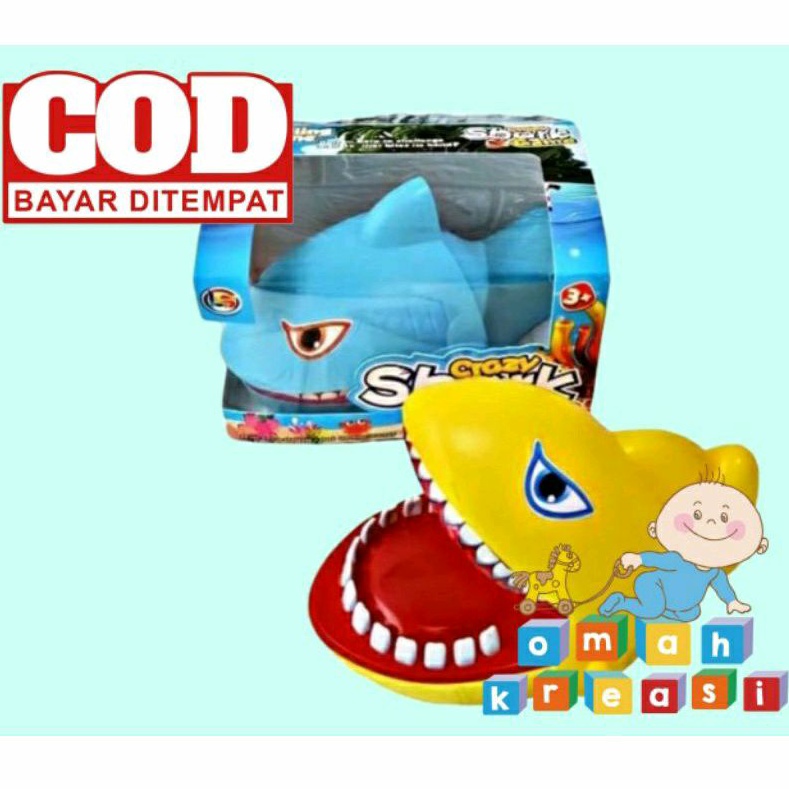 Mainan Anak Gigitan Hiu / Mainan Anak Gigit Jari Ikan Hiu