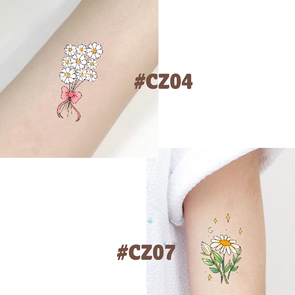 Stiker Tattoo Little Daisy | Tato Temporer | Waterproof