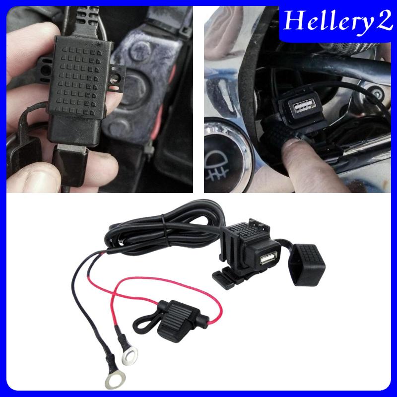 Motorcycle Phone Charging Cable Socket Cable USB Adapter Cable for Phone