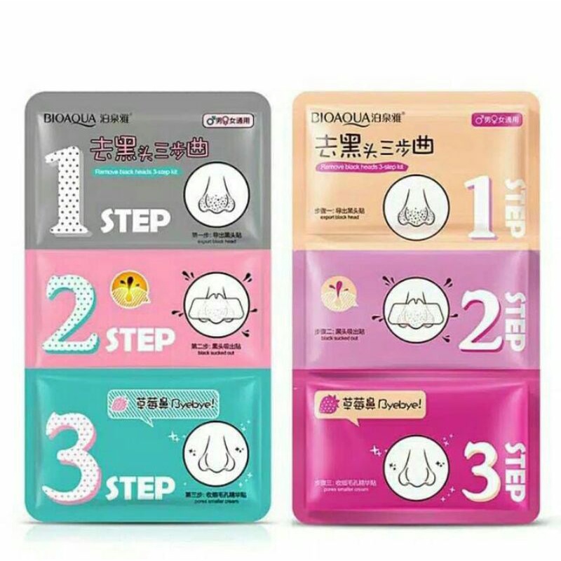 MASKER BIOAQUA 3 STEP IN 1/MASKER KOMEDO