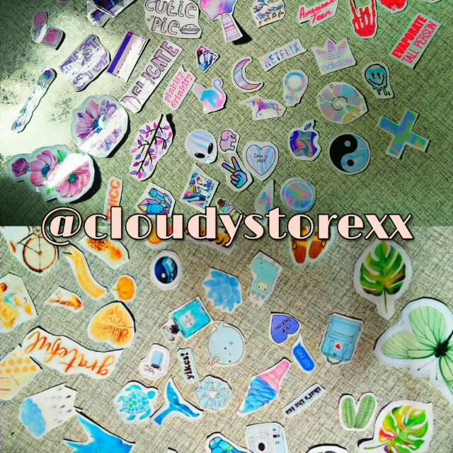 

Sticker untuk scrapbook, bujo, dekorasi, kpop, dan lain lain