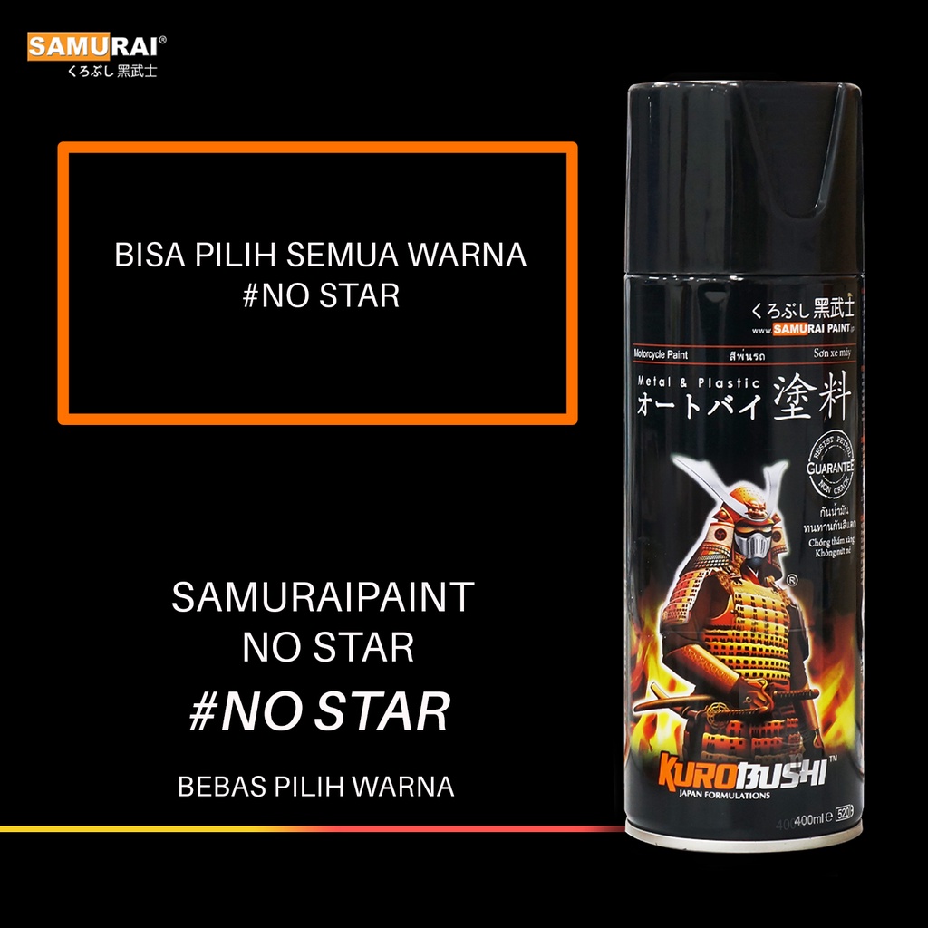 Samurai paint Warna Solid no star