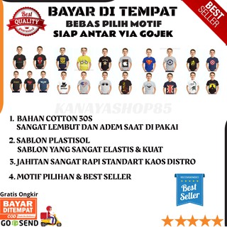  Baju  Atasan  Kaos Fashion Anak  Laki Laki Cowok  Pakaian Anak  