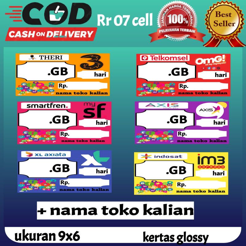 LABEL VOUCHER DATA KONTER PHONCEL 88372