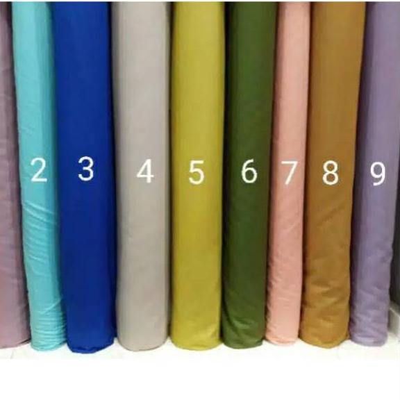 ➱ Kain Katun Jepang Polos. Bahan Katun Jepang Meteran. Katun Jepang Polos Premium ☏