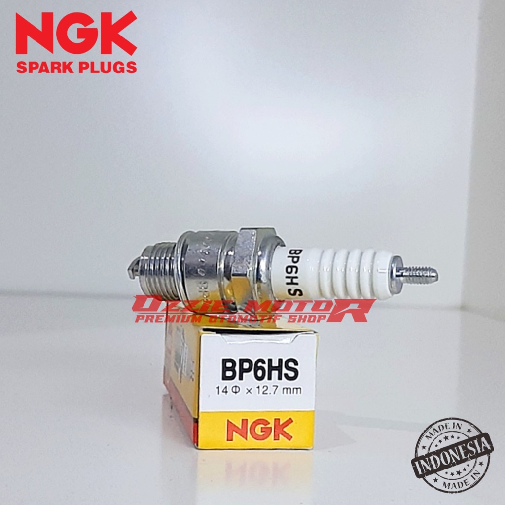 BUSI MOTOR NGK STANDARD BP6HS ORIGINAL UNTUK MOTOR VESPA 2 TAK