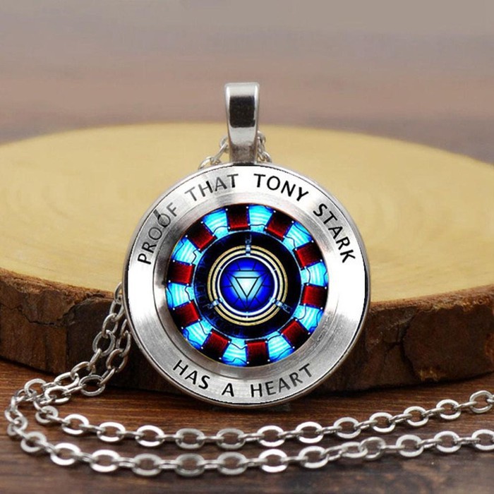 Kalung Ironman Iron man tony stark avengers arc reactor necklace