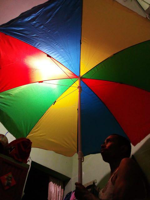 Payung Tenda / Payung Cafe / Payung Pantai Parasol Pelangi 198 Cm ( 42 )