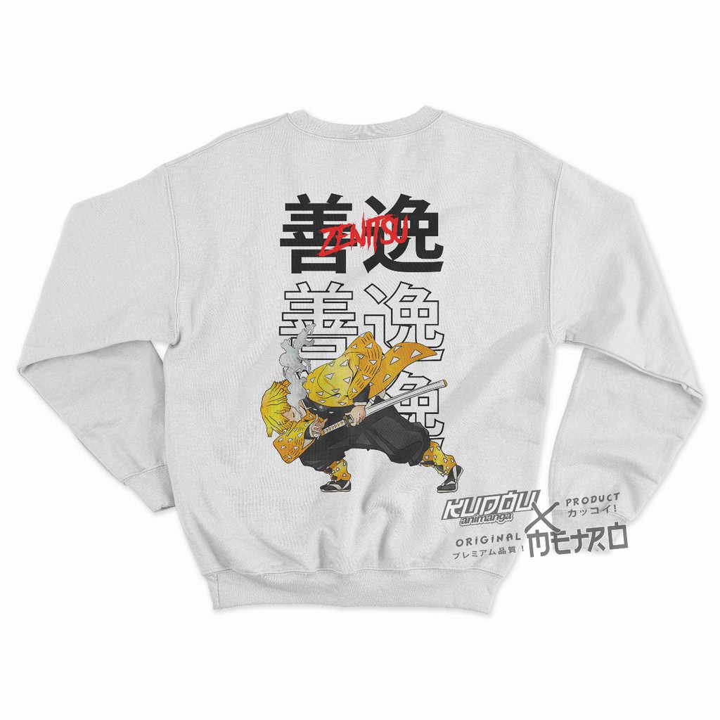 Crewneck Zenitsu Goodness Demon slayer Kimetsu No Yaiba Anime Manga Premium