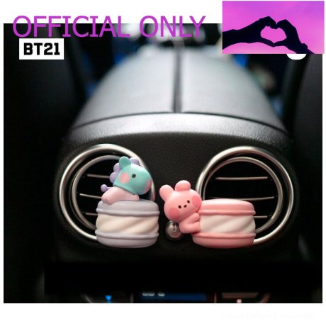 OFFICIAL ONLY - Line Friends BT21 Mini Ni Macaron Car Clip Air Freshener MININI MACARONS REFILL BT21