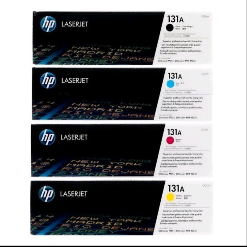 toner hp laserjet 131A black + 131A colour original 1set for printer jet m251.m251n.m251nw.m276.m276n