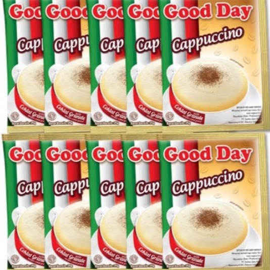 

good day cappuccino 1 renteng isi 7 x 25 gr