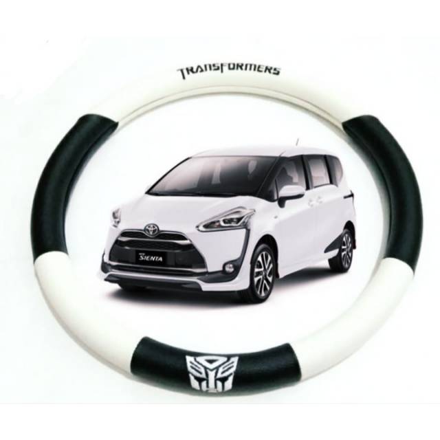 Cover stir Mobil Toyota Sienta sarung setir ster white