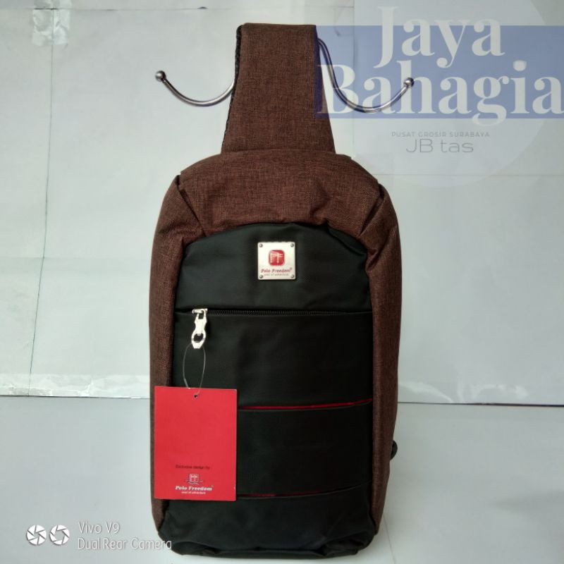 TAS TALI SATU SLINGBAG DEPAN BELAKANG POLO FREEDOM JB