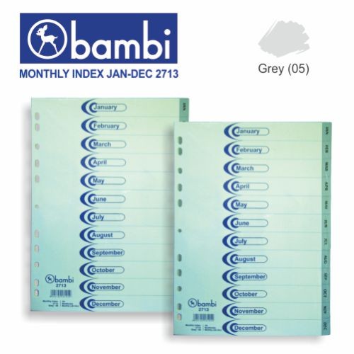 

Monthly Index Divider Bambi 2713 for Ordner A4