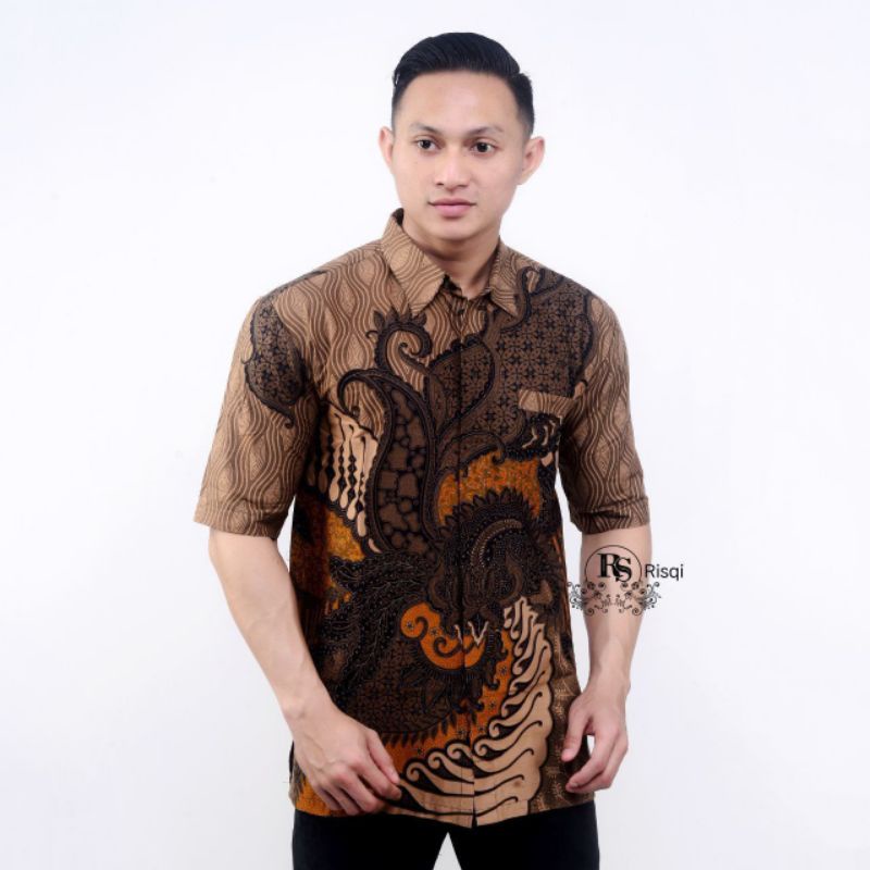 KEMEJA BATIK PRIA LENGAN PENDEK BIG SIZE JUMBO M.L.XL.XXL.XXXL.4L.5L.6L.7L.8L.9L.10L