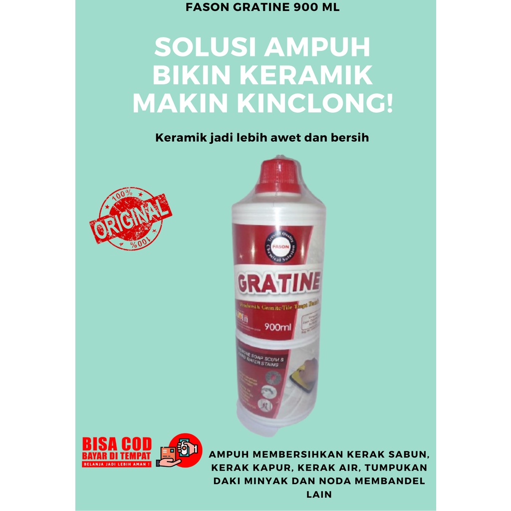 Pembersih Granit / Pembersih Keramik Kamar Mandi Fason Gratine 900 ML / Pembersih Lantai Granit