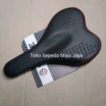Sadel sepeda syte G165 MTB Murah Gel Lebar empuk Black