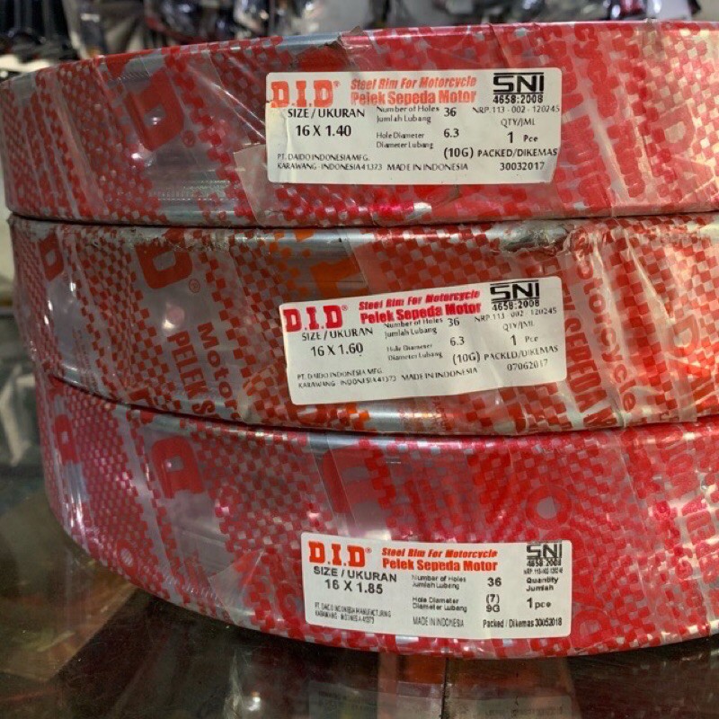 VELG DID KRUM RING 16 UKURAN 185
