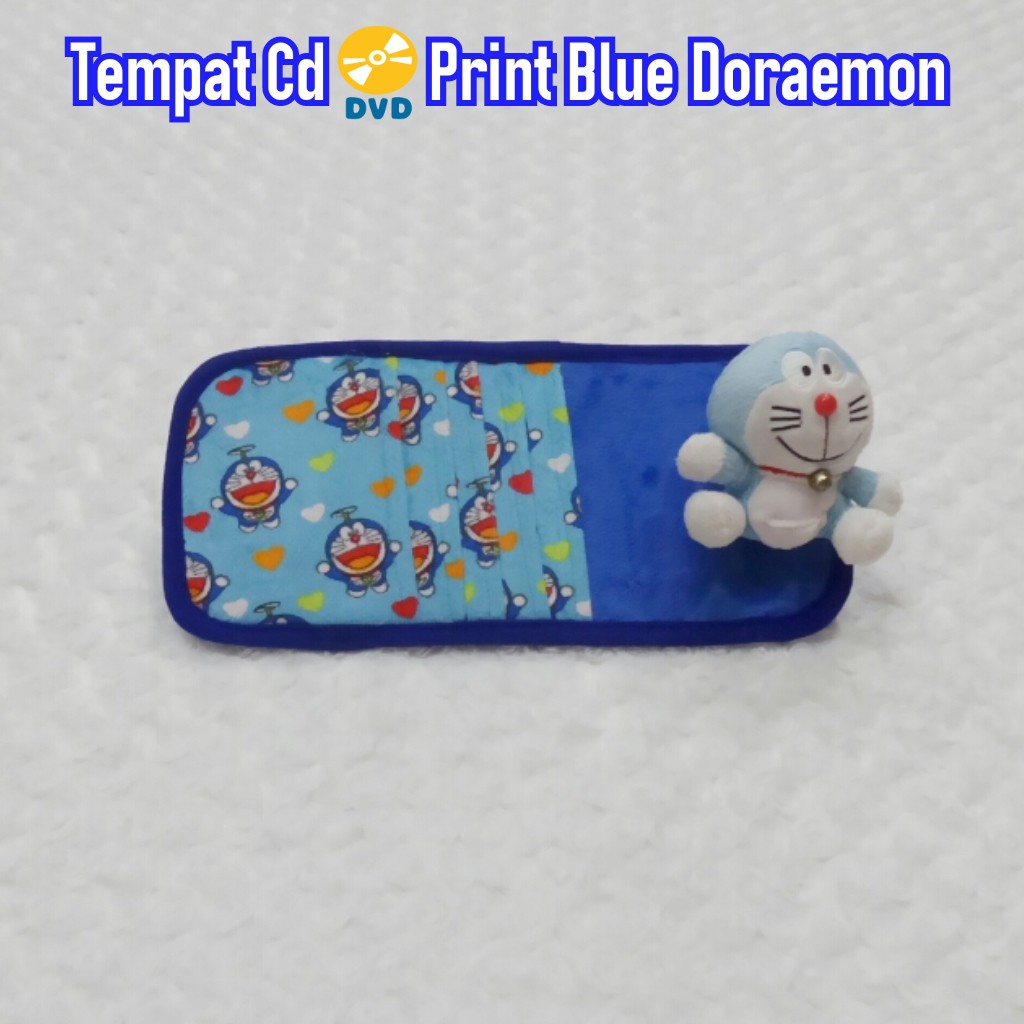Tempat CD Organizer Motif Print Blue Doraemon