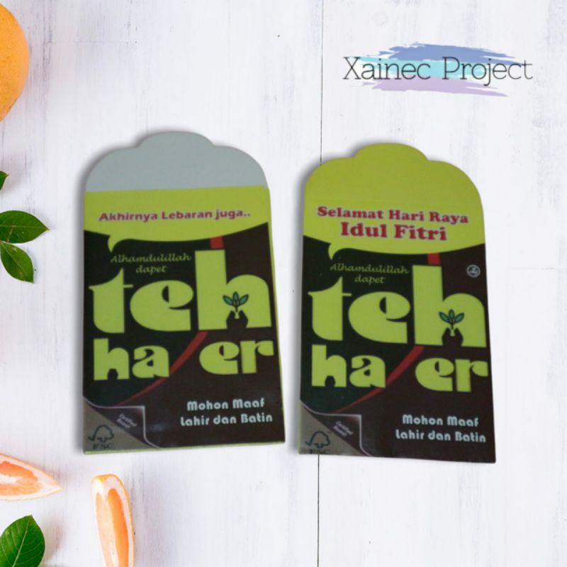 

Amplop Lebaran idul fitri motif teh kotak Teh Haer 1 pak isi 10 pcs