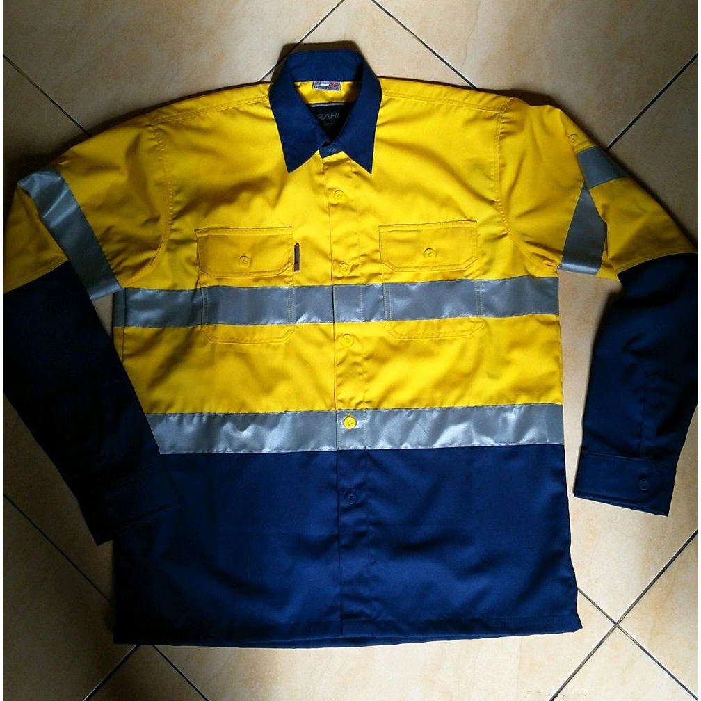 Baju Seragam Wearpack Lapangan Tambang Teknisi Safety Kerja Jumbo Big Size Ukur Klzjk32193 Shopee Indonesia