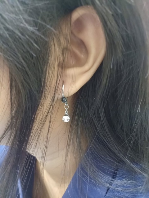 Anting monel permata anti karat anti iritsasi // anting wanita // anting monel