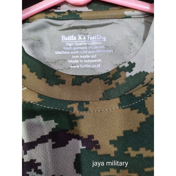 Kaos Dryfit Doreng Kostrad Kaos Loreng Kostrad TNI Original Lengan Pendek