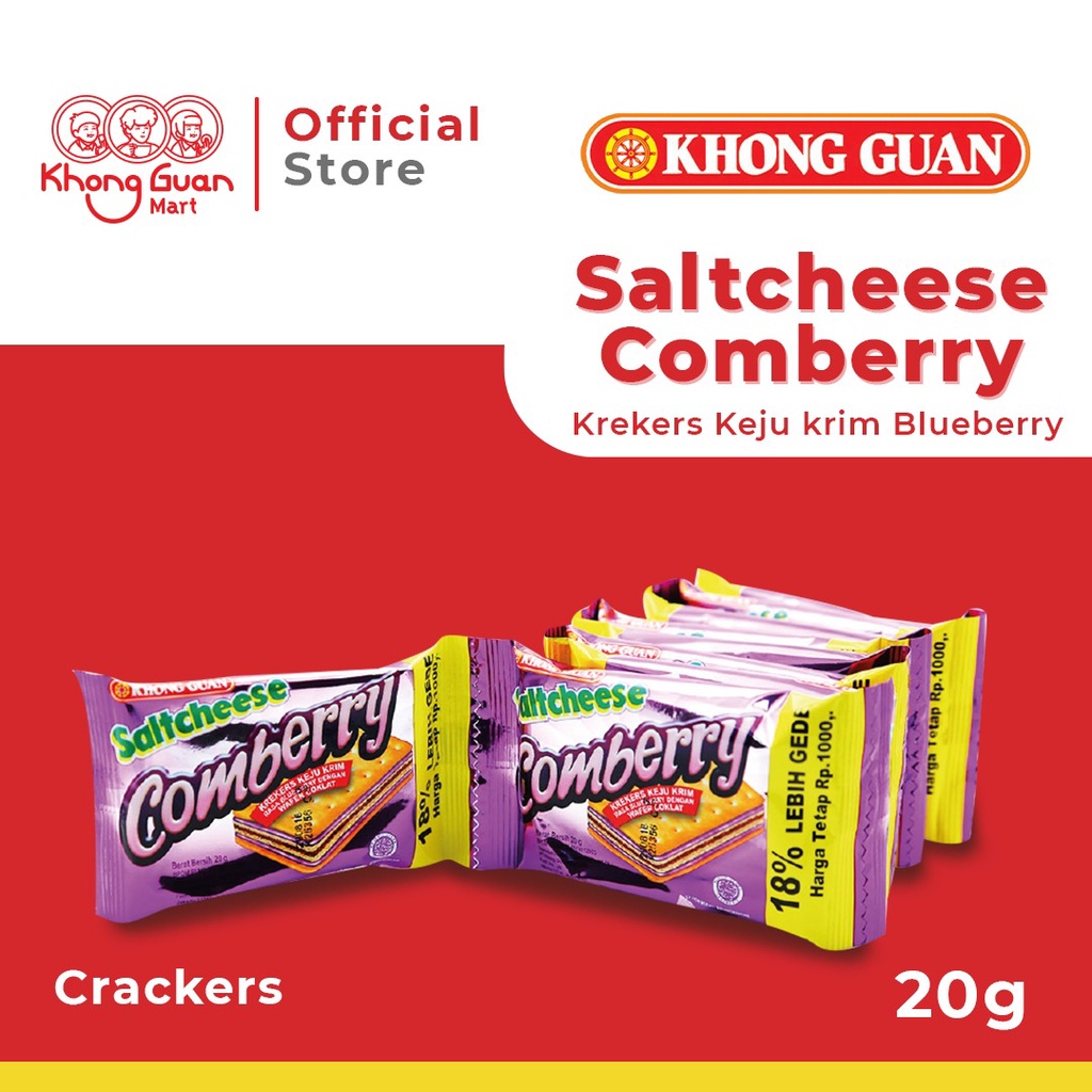 

KHONG GUAN Saltcheese Comberry Renceng 20Gr X 10