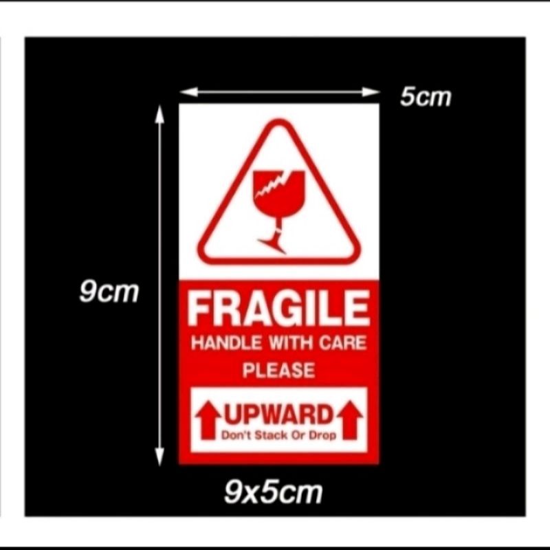 

stiker fragile